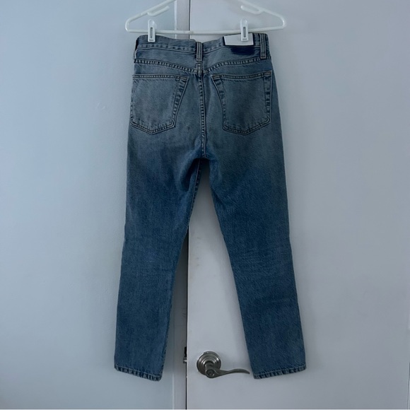 RE/DONE High Rise Blue Denim Mom Jeans 26 - Picture 7 of 12